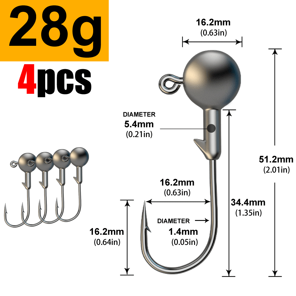 JYJ 1g 2g 3g 4g 5g 10g 20g 22g 25g 28g crank Jig head hook fishing hook head Jig