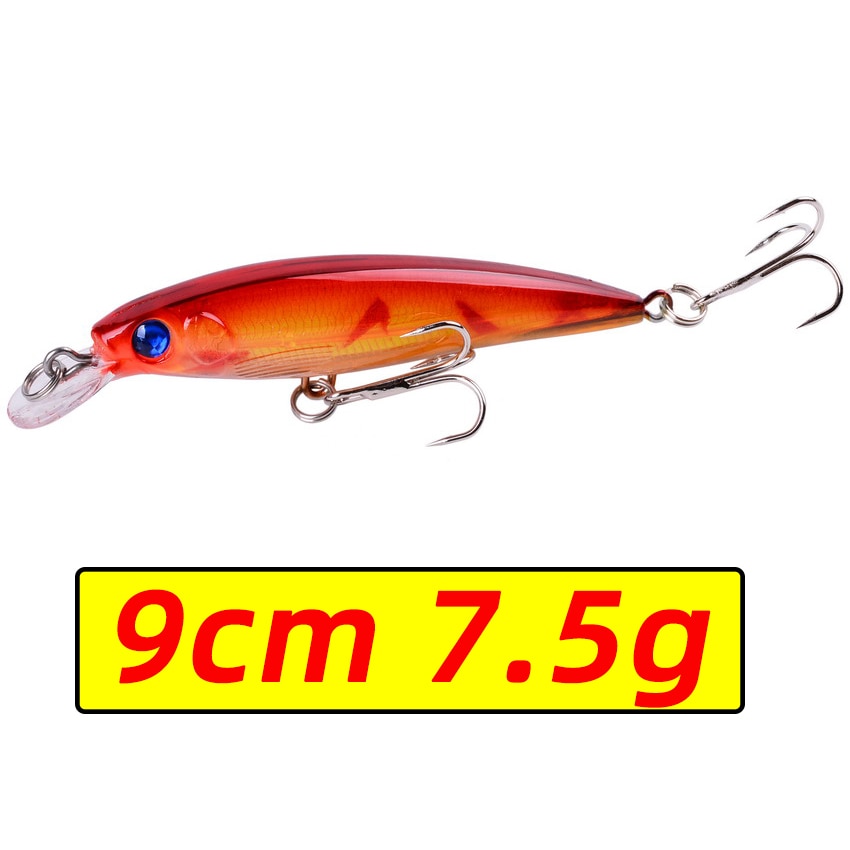 Laser Minnow Fishing Lure 11CM 13G pesca hooks fish wobbler tackle crankbait artificial