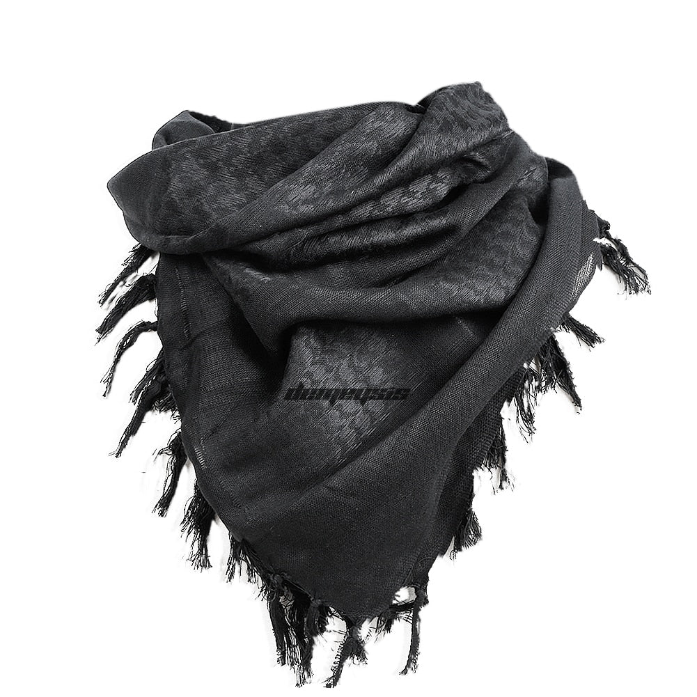 Scarves Military Arab Tactical Desert Scarf Army Shemagh with Tassel for Men Women