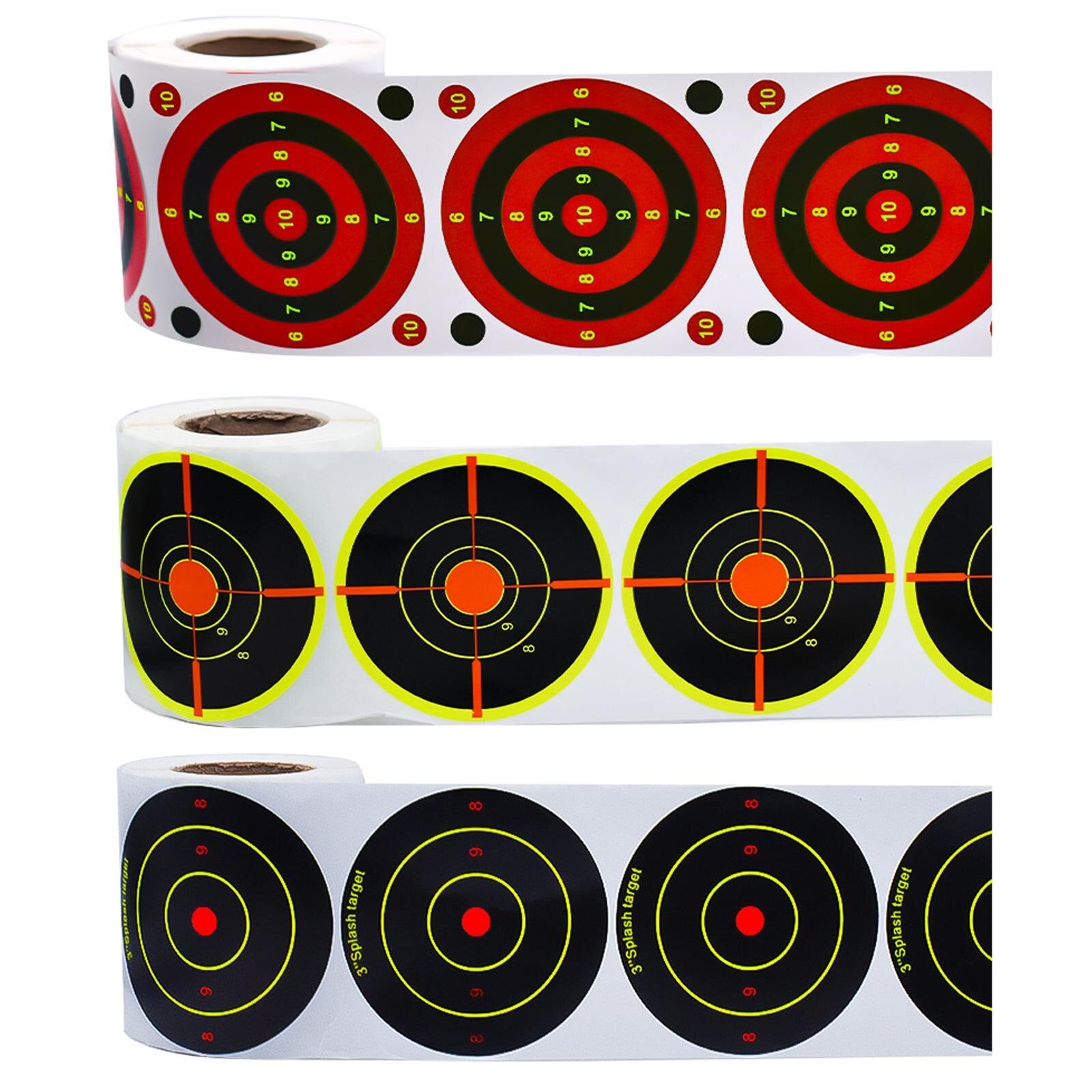 200pcs Shooting Splatter Target Self-adhesive Shoot Flower Objective Targets Stickers