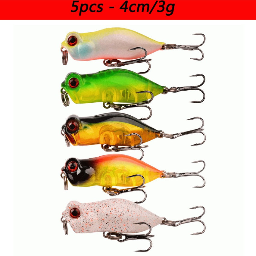 Laser Slow Mixed Minnow Fishing Lure Set Wobbler Crankbait Isca Artificial Hard