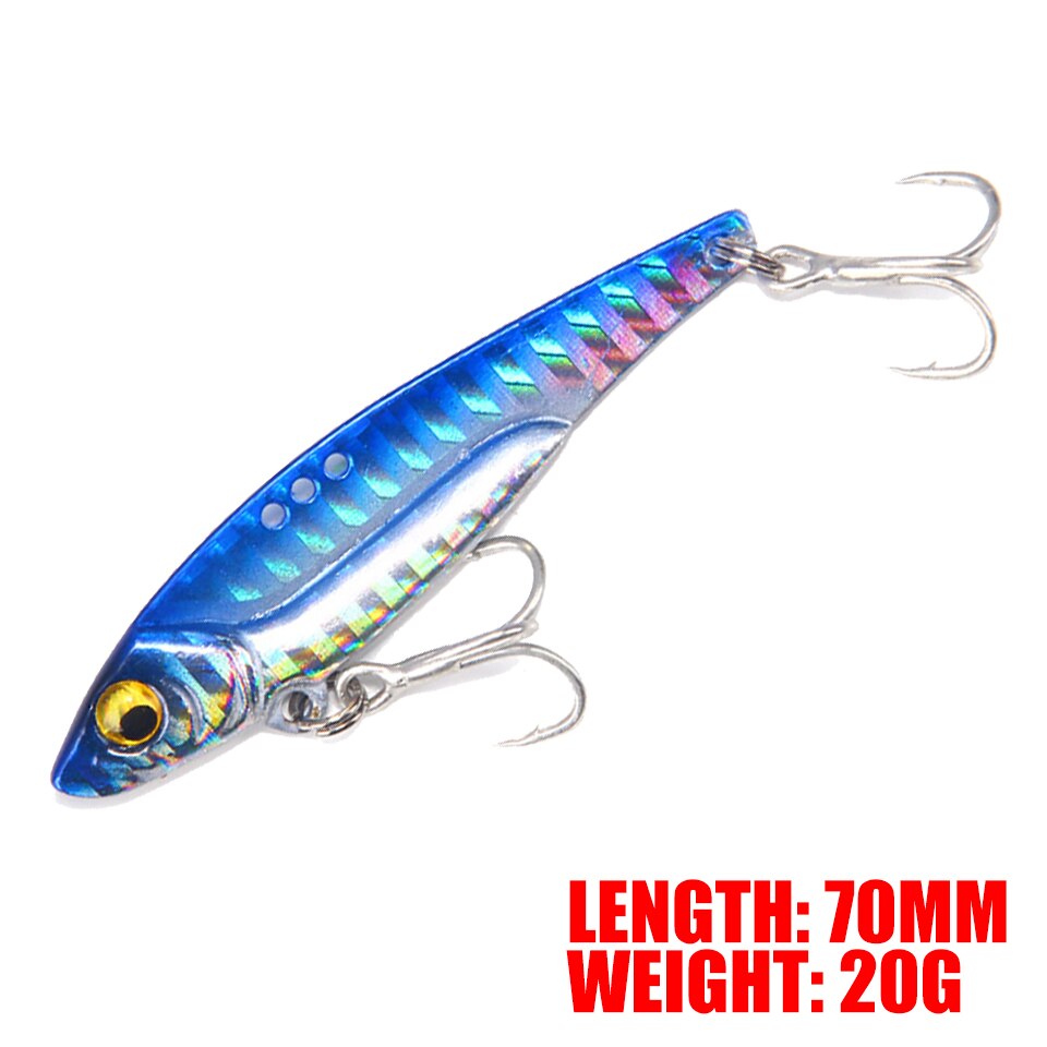 1Pcs Metal VIB FIshing Lure Vibration 3D Eyes Pesca Crank Lures Winter Sinking Hard Bait