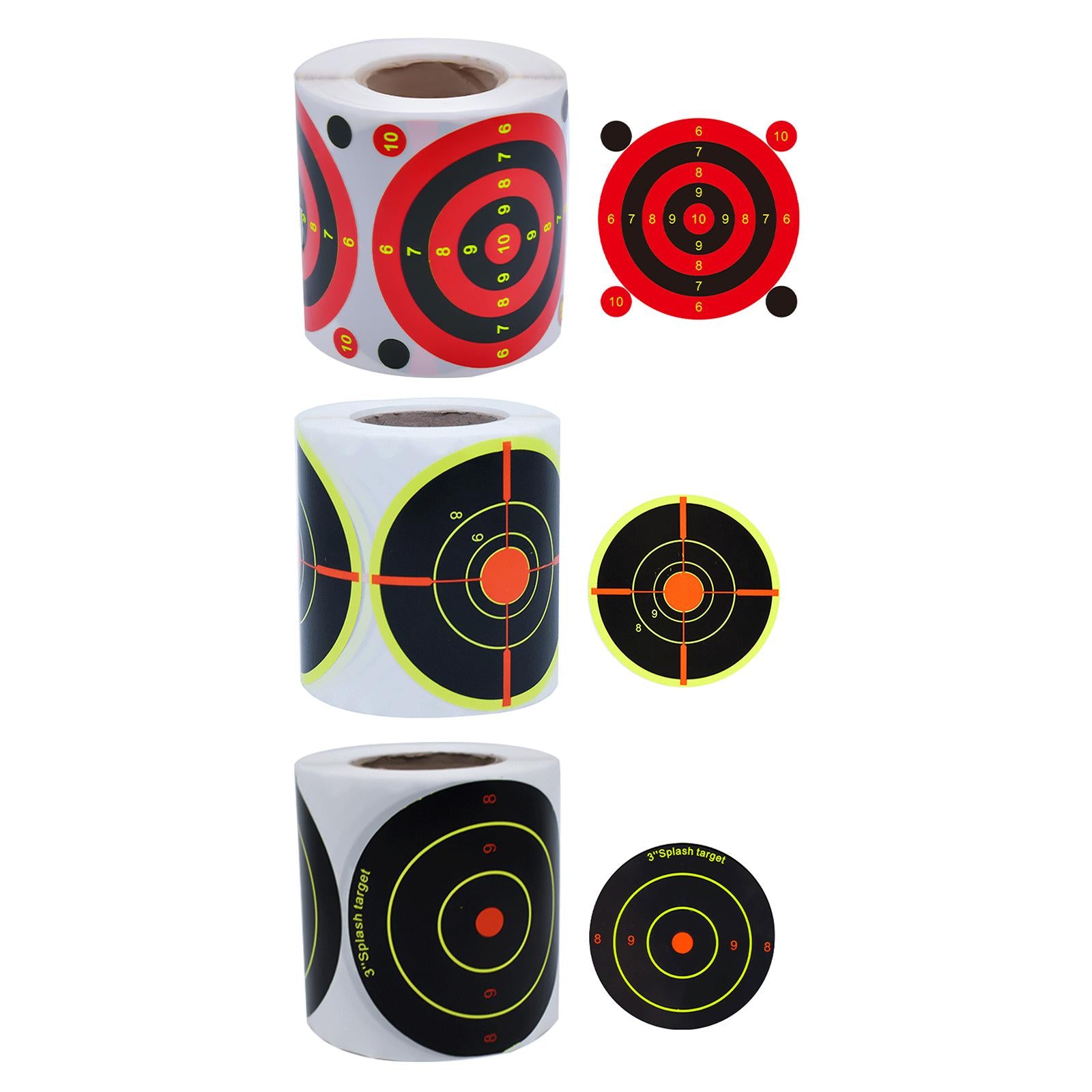 200pcs Shooting Splatter Target Self-adhesive Shoot Flower Objective Targets Stickers