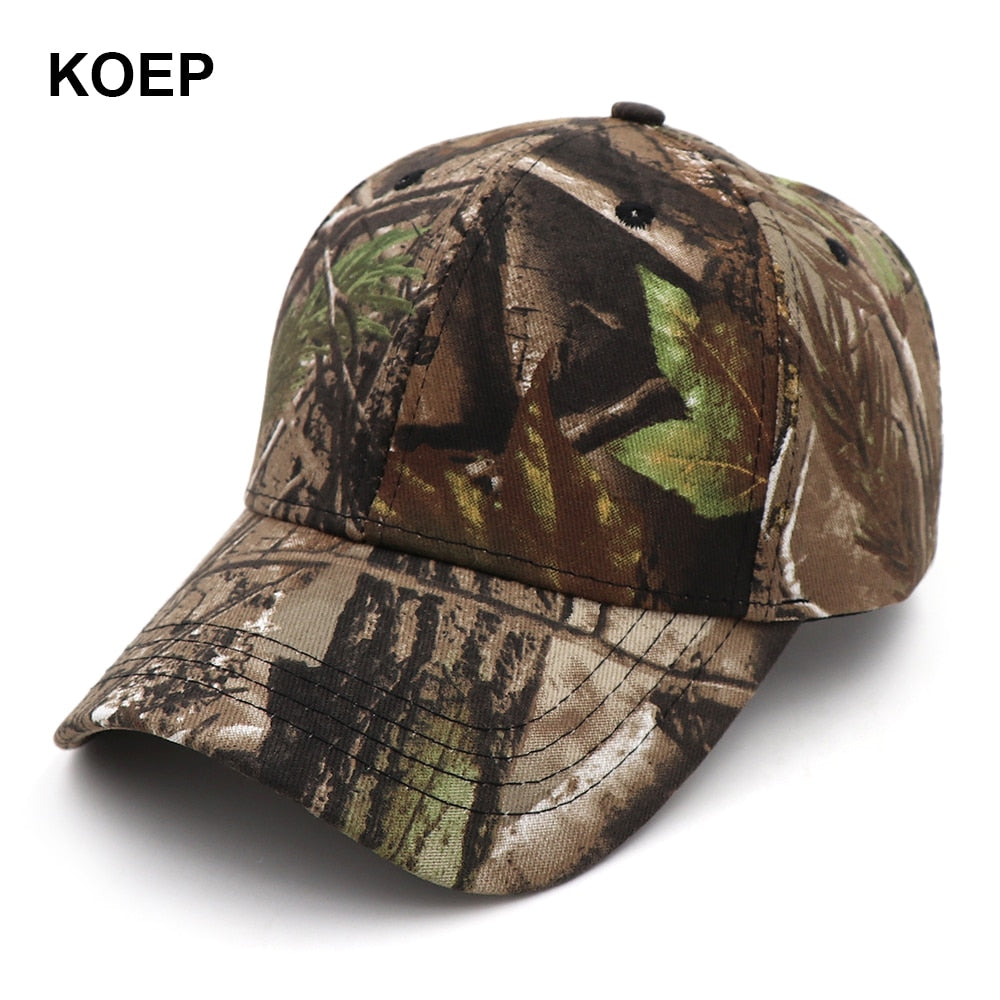 KOEP New Camo Baseball Cap Fishing Caps Men Outdoor Hunting Camouflage Jungle