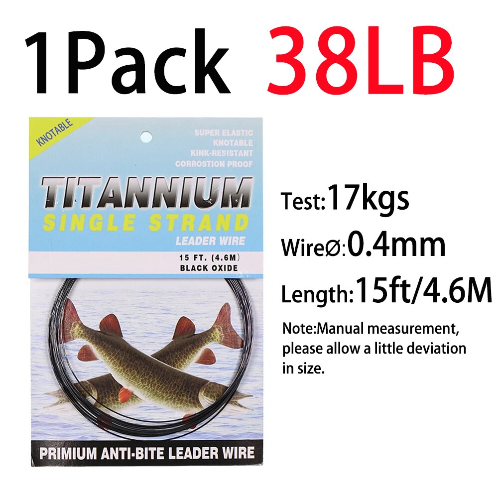 Titanium Fishing Leader Wire Kink-Resistant Fishing Line For Tuna Pike Big Game Trace Accessories