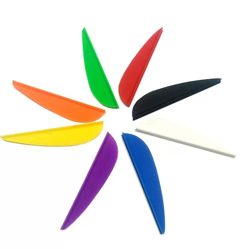 Rubber Arrow Vanes 2 / 2.5 / 3 / 4 / 5 inches Plastic Fletch Vanes Archery Feathers for arrow