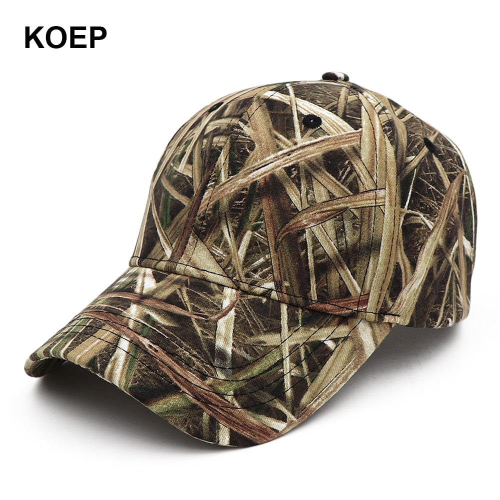 KOEP New Camo Baseball Cap Fishing Caps Men Outdoor Hunting Camouflage Jungle