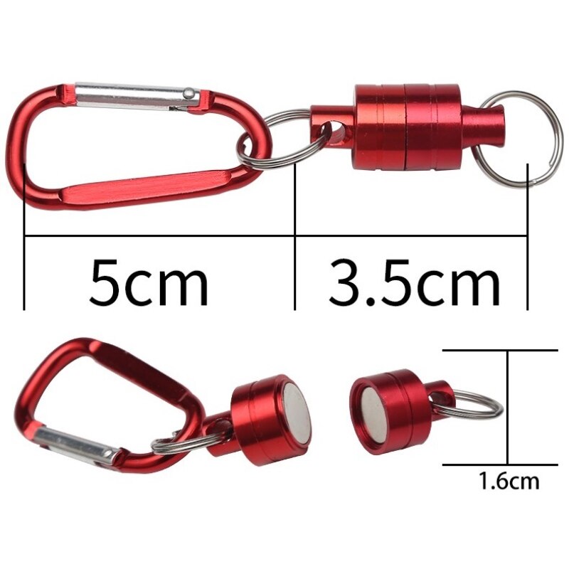 Strong Magnetic Carabiner Aluminum Alloy Carabiner Keychain Outdoor Camping Climbing Snap Clip Lock