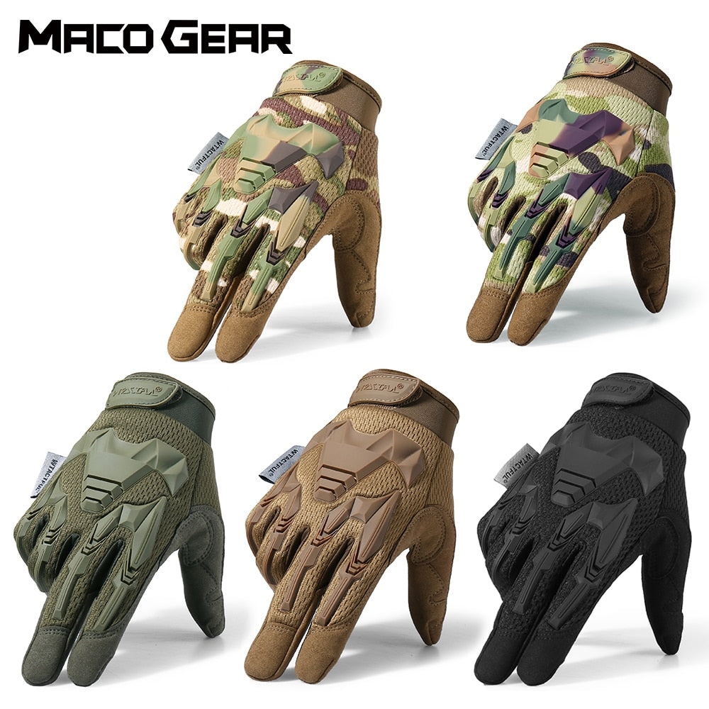 Glove Camo Army Military Combat Airsoft Bicycle Outdoor Hiking Shooting Paintball