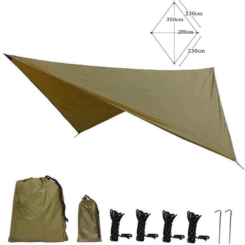 210T Waterproof Tarp Tent Shade Outdoor Camping Hammock Rain Fly UV Garden