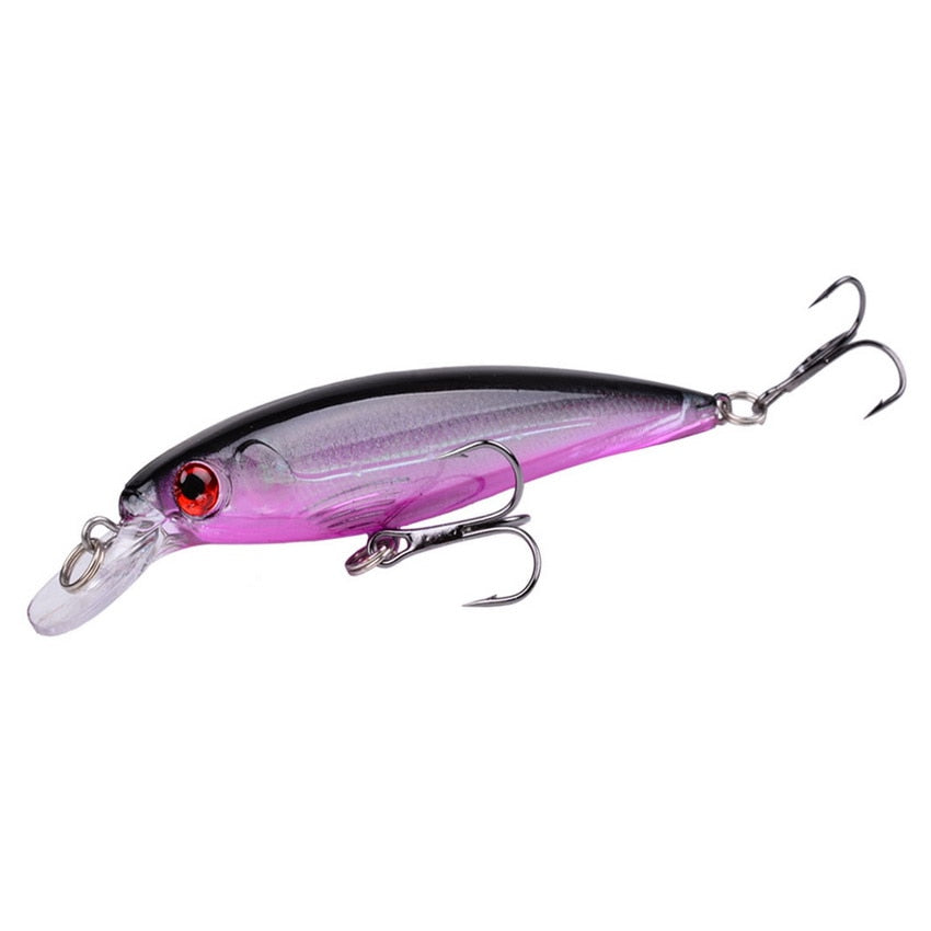 Laser Minnow Fishing Lure 11CM 13G pesca hooks fish wobbler tackle crankbait artificial