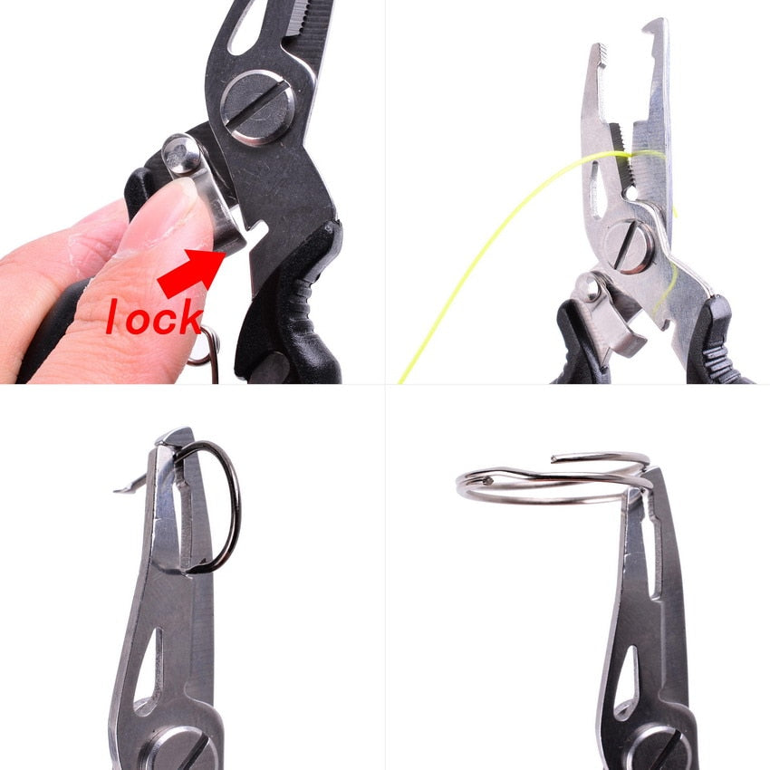 Scissor Braid Line Lure Cutter Hook Remover etc. Tackle Tool Cutting Fish Use Tongs