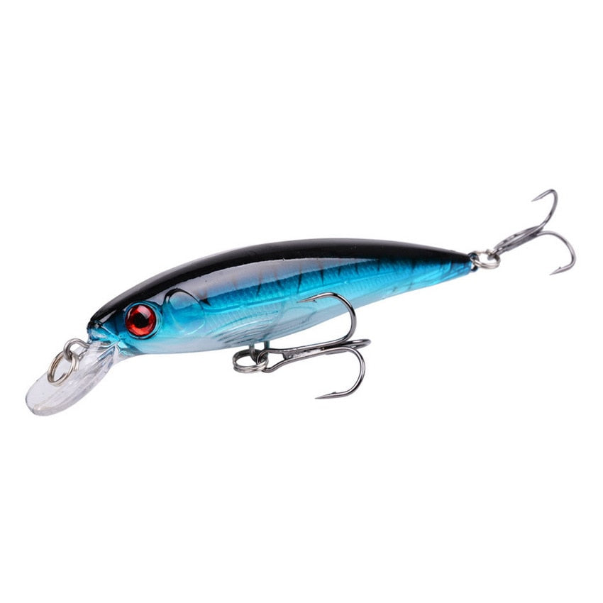 Laser Minnow Fishing Lure 11CM 13G pesca hooks fish wobbler tackle crankbait artificial