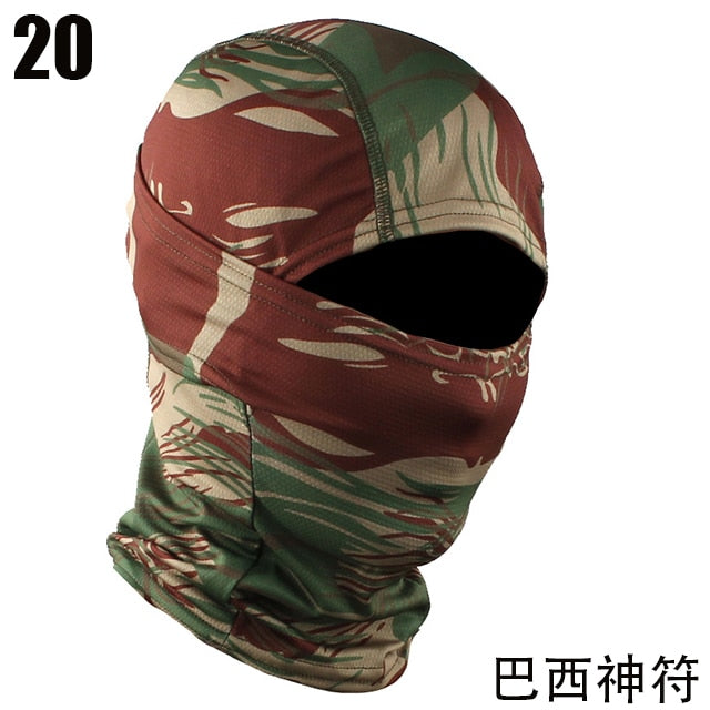 Camouflage Balaclava Full Face Mask Wargame CP Military Hat Hunting Bicycle Cycling