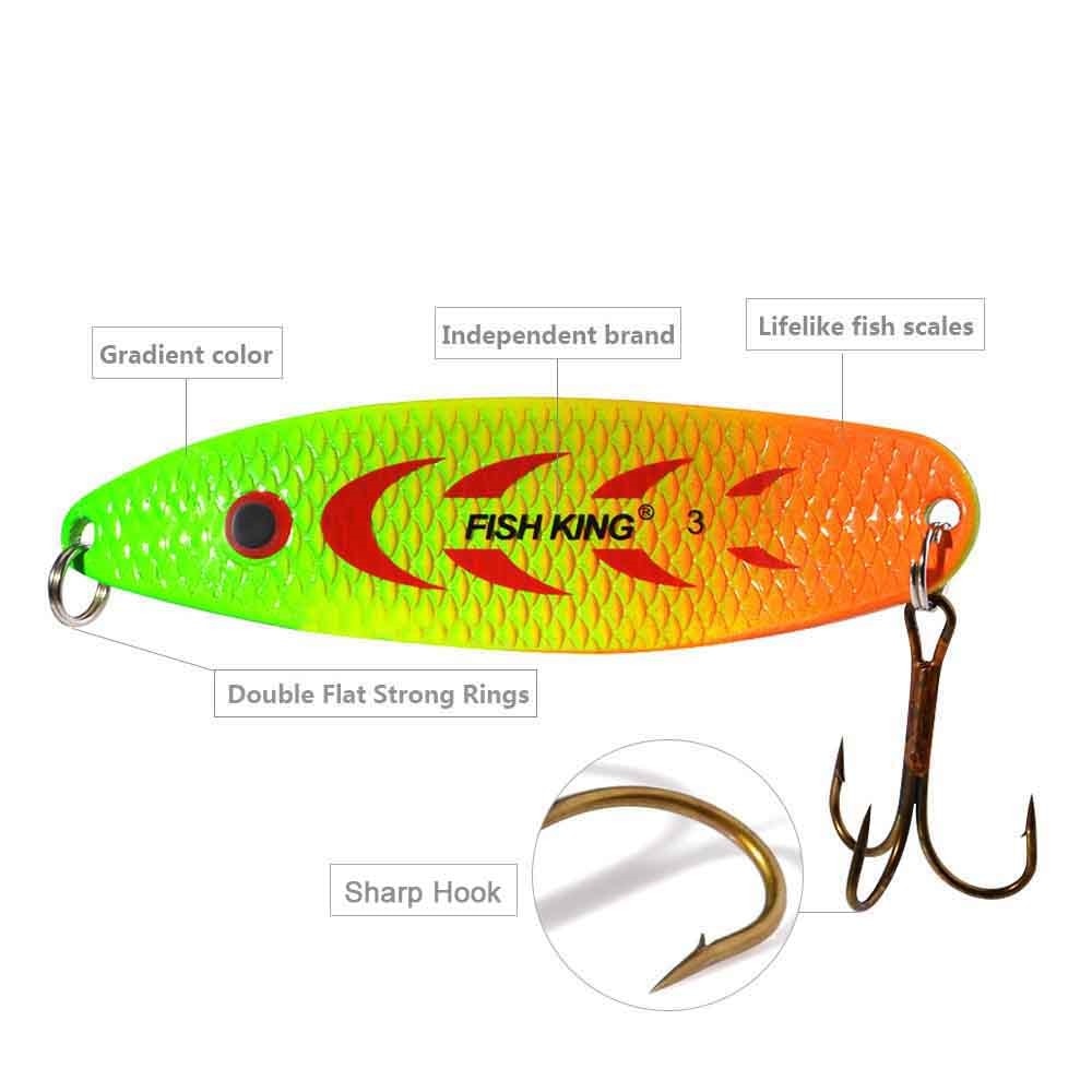 Spoon  FISHKING Fishing Lures Spoon Wobble Metal Jig Trout Spoon18g 27g Spinner