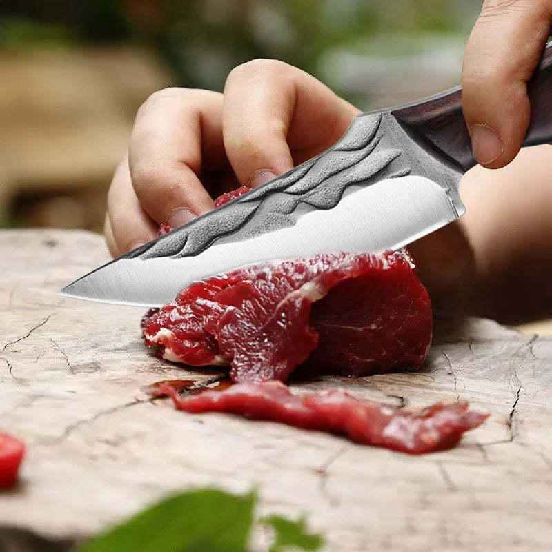 Boning Knife Outdoor Hunting Camping Knife Handmade Forged Knife Kitchen Knife Military Knife- Good for Camping Survival Outdoor