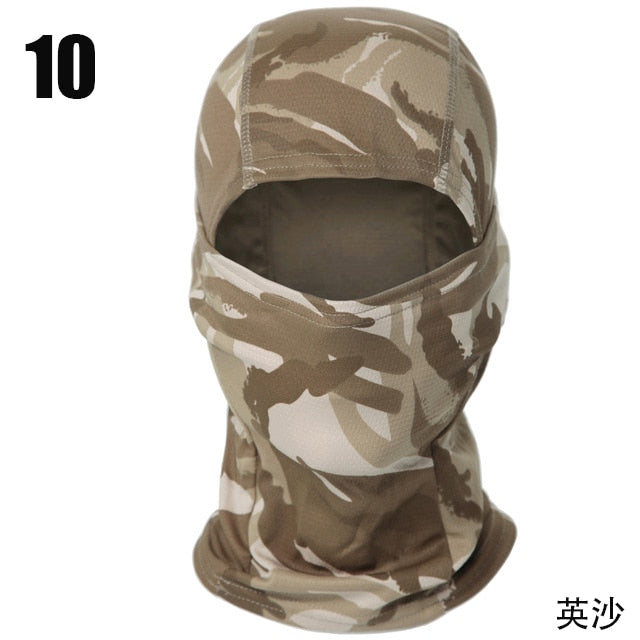 Camouflage Balaclava Full Face Mask Wargame CP Military Hat Hunting Bicycle Cycling