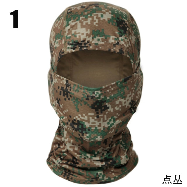 Camouflage Balaclava Full Face Mask Wargame CP Military Hat Hunting Bicycle Cycling