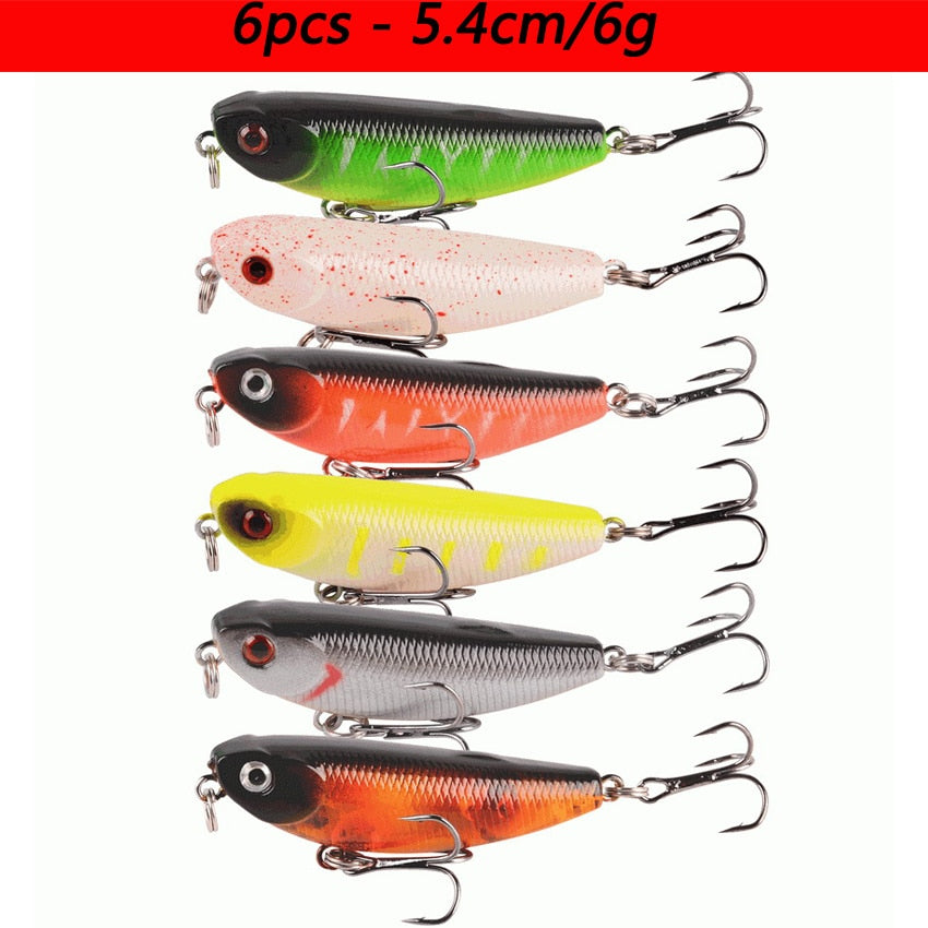 Laser Slow Mixed Minnow Fishing Lure Set Wobbler Crankbait Isca Artificial Hard