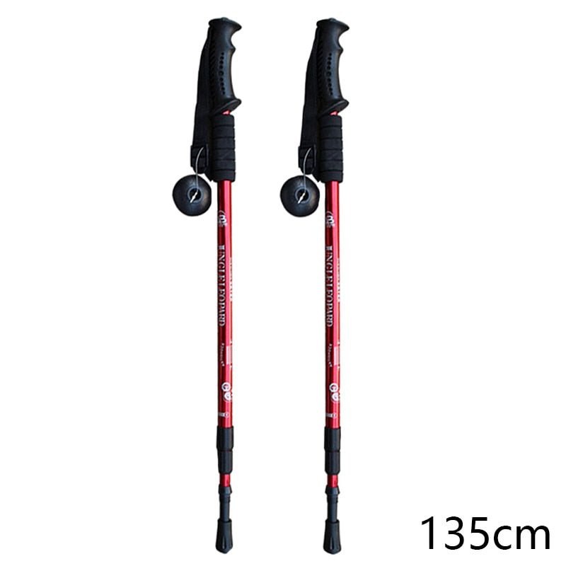 Sticks Telescopic Trekking Hiking Poles Mountaineering Walking Sticks Retractable