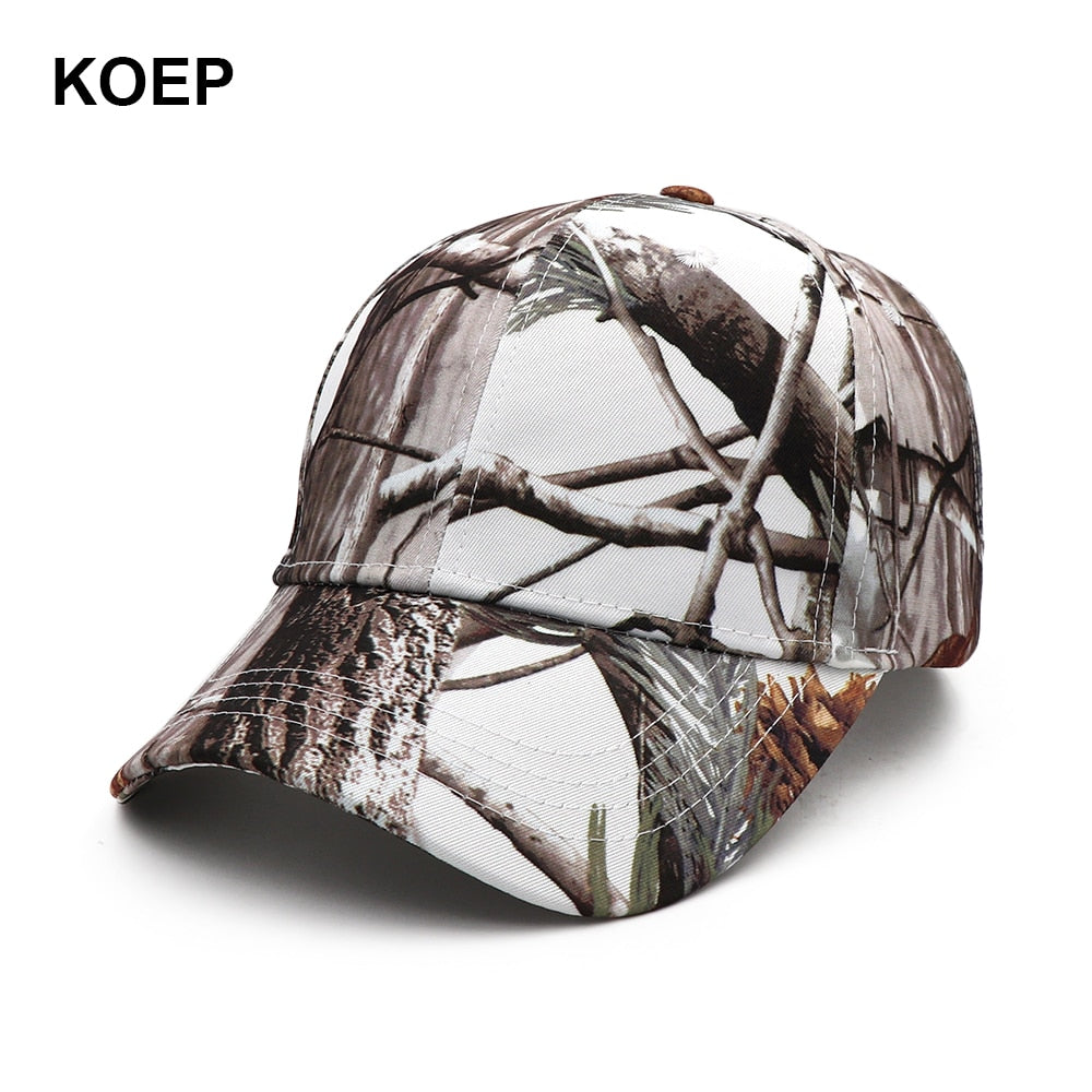 KOEP New Camo Baseball Cap Fishing Caps Men Outdoor Hunting Camouflage Jungle