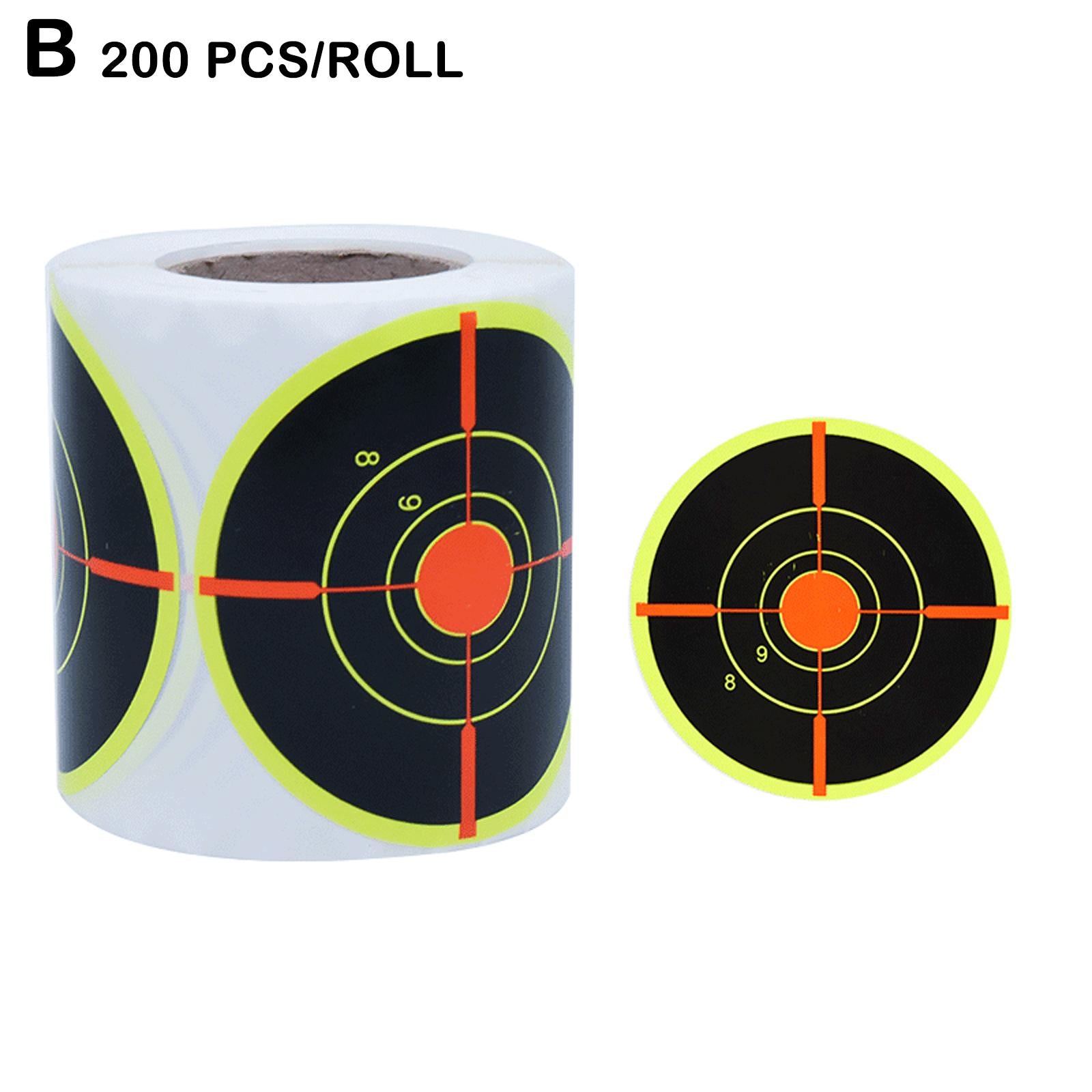 200pcs Shooting Splatter Target Self-adhesive Shoot Flower Objective Targets Stickers