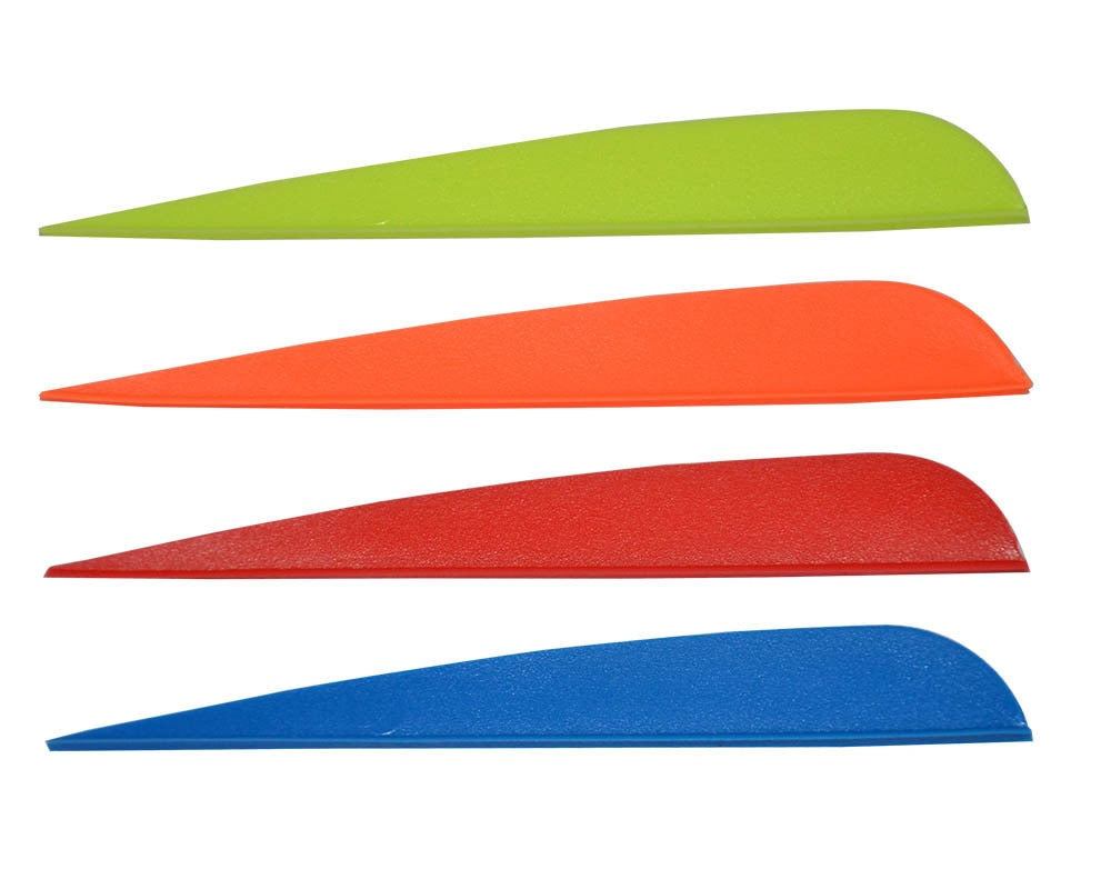 Toparchery 2.5/3/4/5 Inch Archery Arrow Feather Random Color Plastic Feather Drop