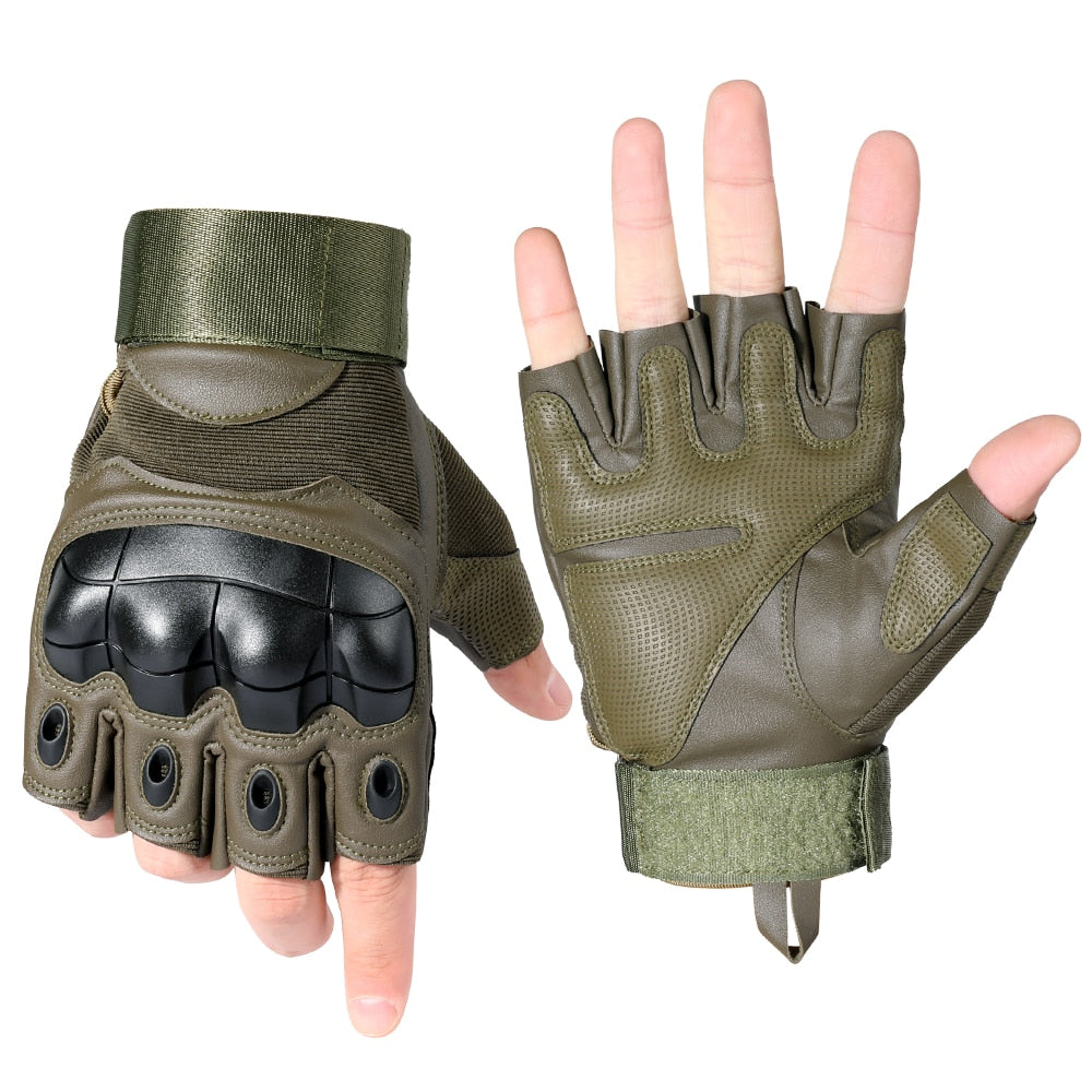 Touch Screen Tactical Gloves PU Leather Army Military Combat Airsoft Sports Cycling Paintball