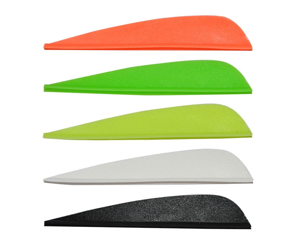 Toparchery 2.5/3/4/5 Inch Archery Arrow Feather Random Color Plastic Feather Drop