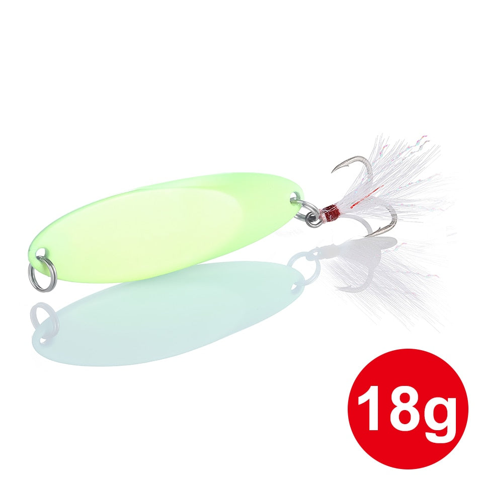 Spinner Spoon Lures Trout Fishing Lure Hard Bait Sequins Paillette Artificial Baits Spinnerbait