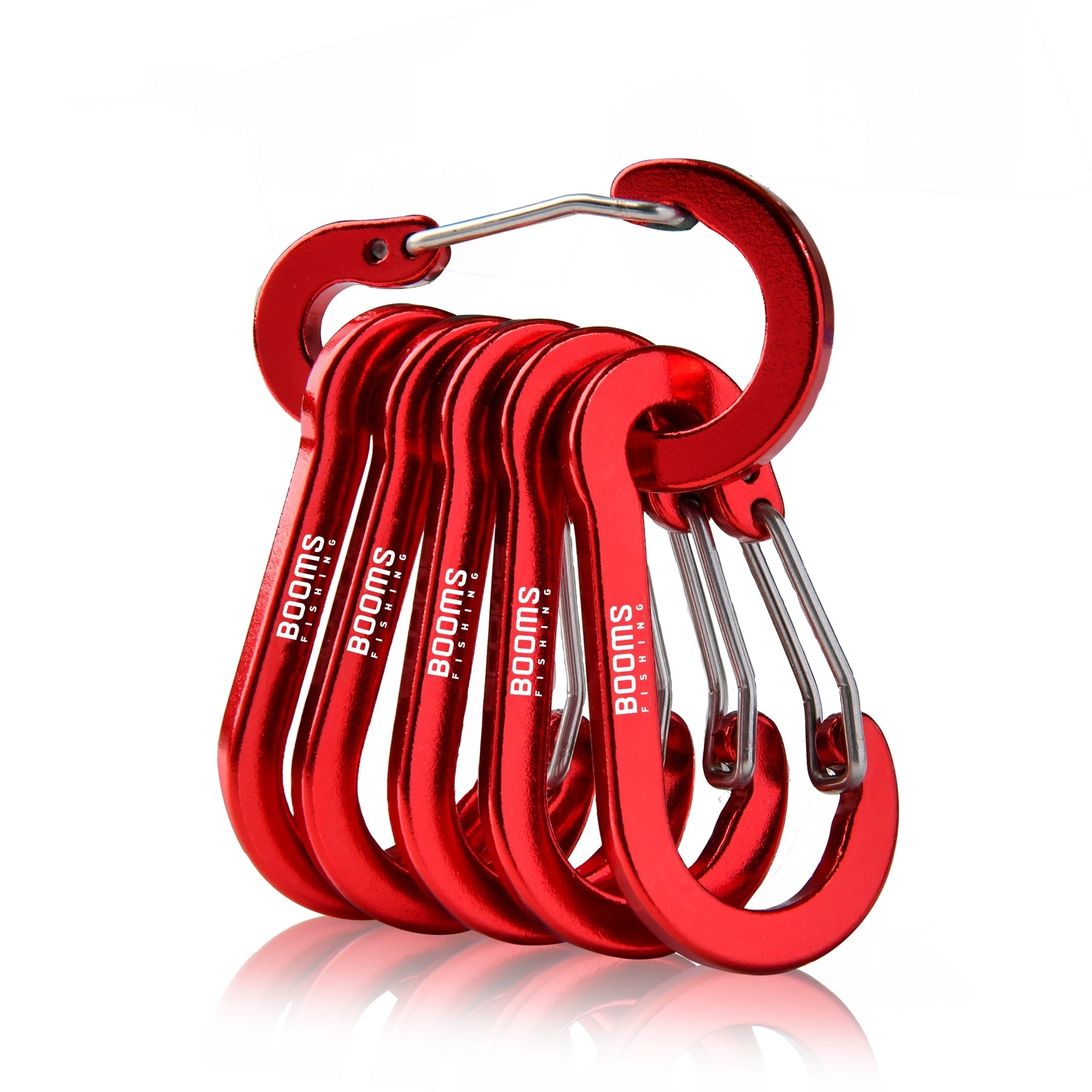 Steel Small Carabiner Clips Outdoor Camping  Multi Tool  Fishing Acessories 6pcs