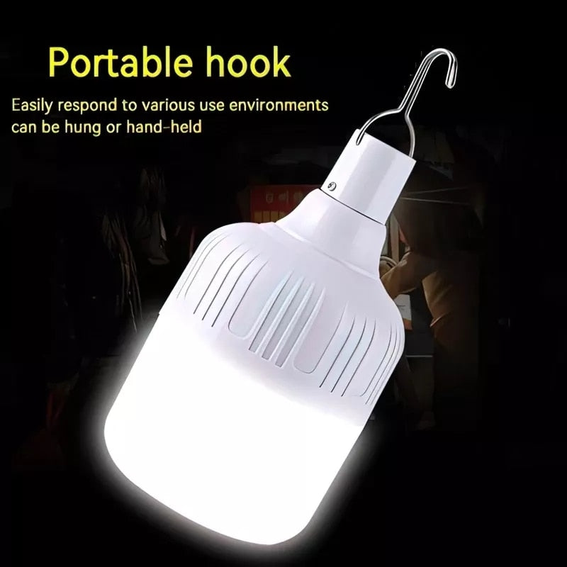 Portable Emergency Lights Hook Outdoor USB Rechargeable Mobile LED Lamp Bulbs