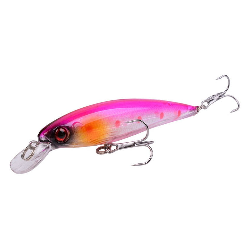 Japani 1PCS Laser Minnow Fishing Lure 11CM 13G pesca hooks fish wobbler tackle crankbait