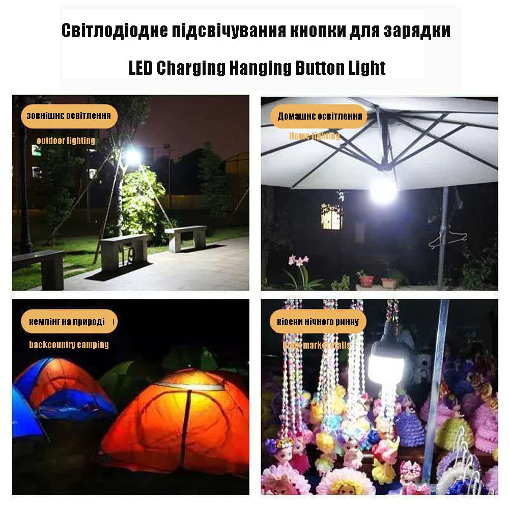 Portable Camping Rechargeable lamp Led Light Lantern Emergency Bulb High Power Tents