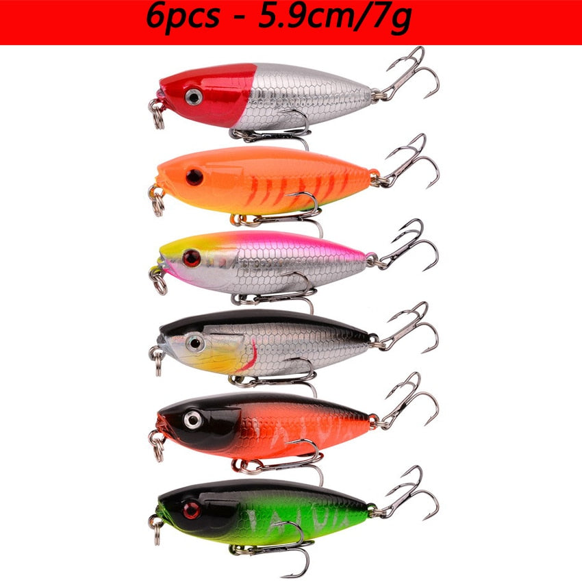 Laser Slow Mixed Minnow Fishing Lure Set Wobbler Crankbait Isca Artificial Hard