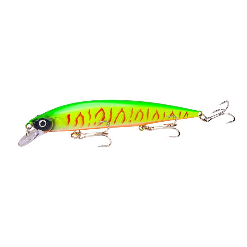 3D Bionic Minnow Fishing Lure Hard Bait with 3 Fishing Hooks Fishing Tackle Lure 3D