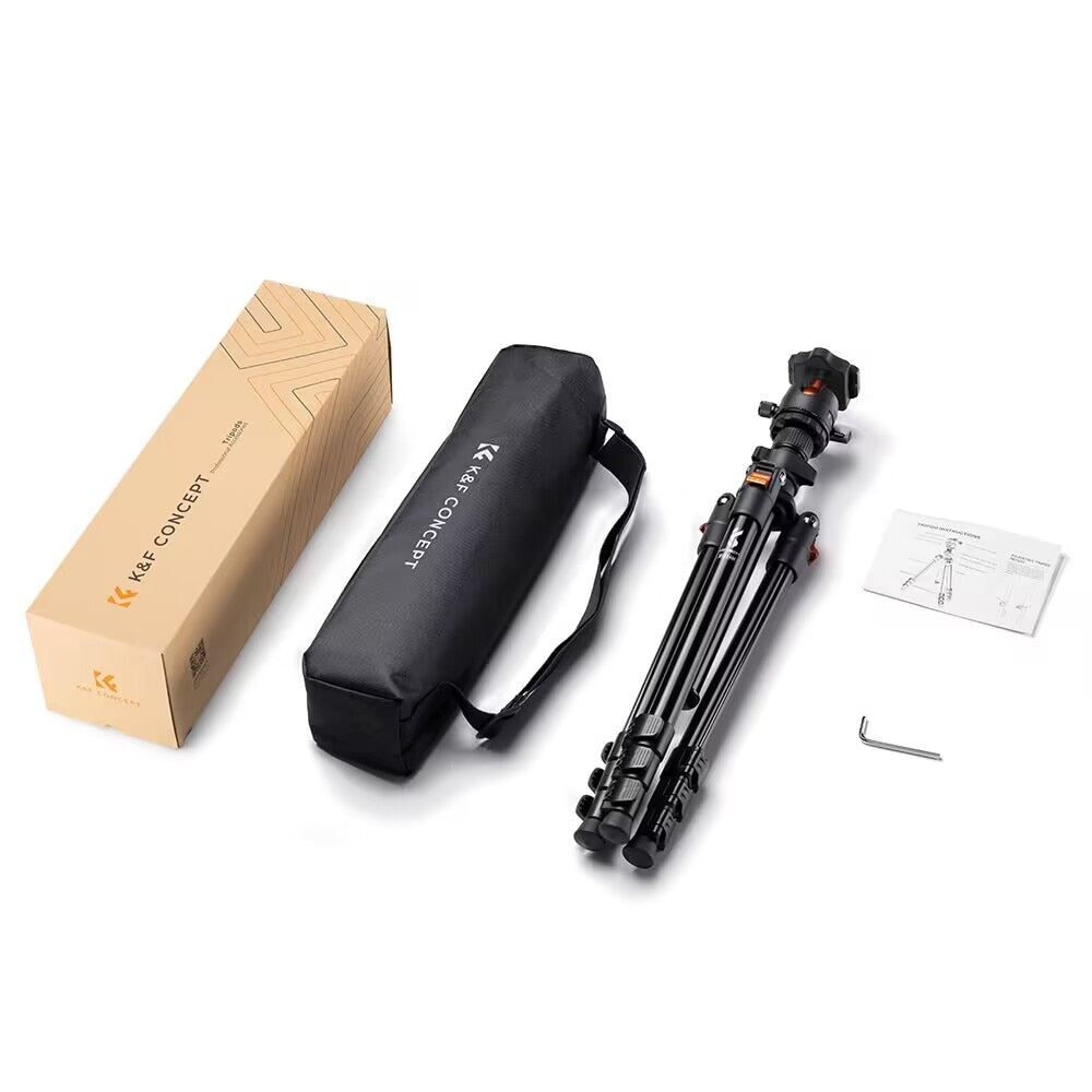 Concept 62.99 Inch Camera Tripod for DSLR Portable Aluminum Travel Tripod with 360