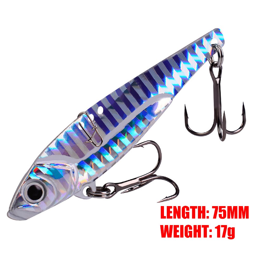 WALK FISH 1Pcs Metal VIB FIshing Lure Vibration 3D Eyes Pesca Crank Lures Winter Sinking Hard Bait