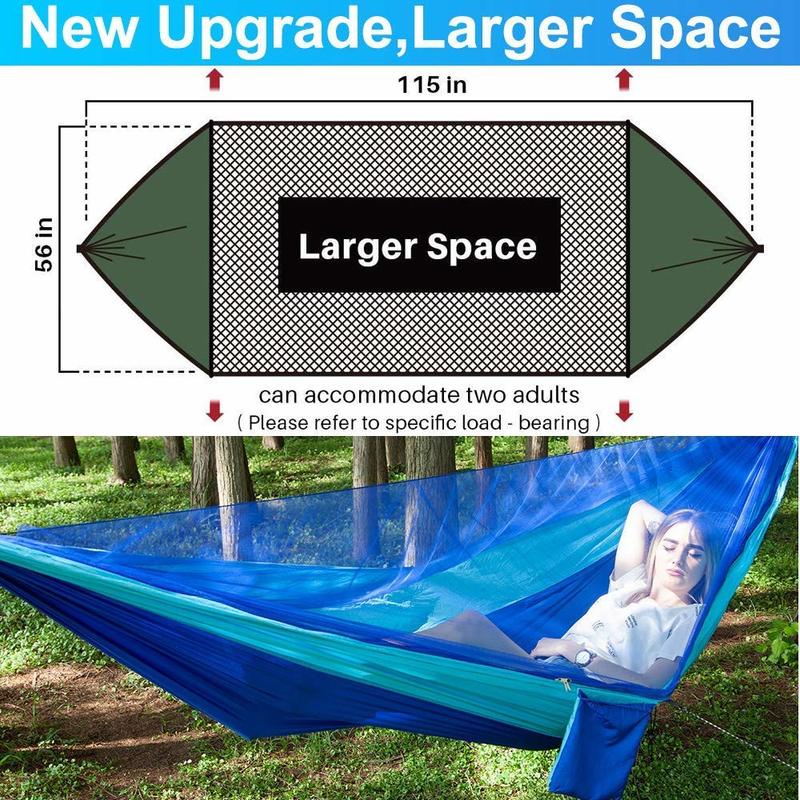 Hammock Mosquito Net and Hammock Canopy Portable Nylon Hammock Rain Fly Tree