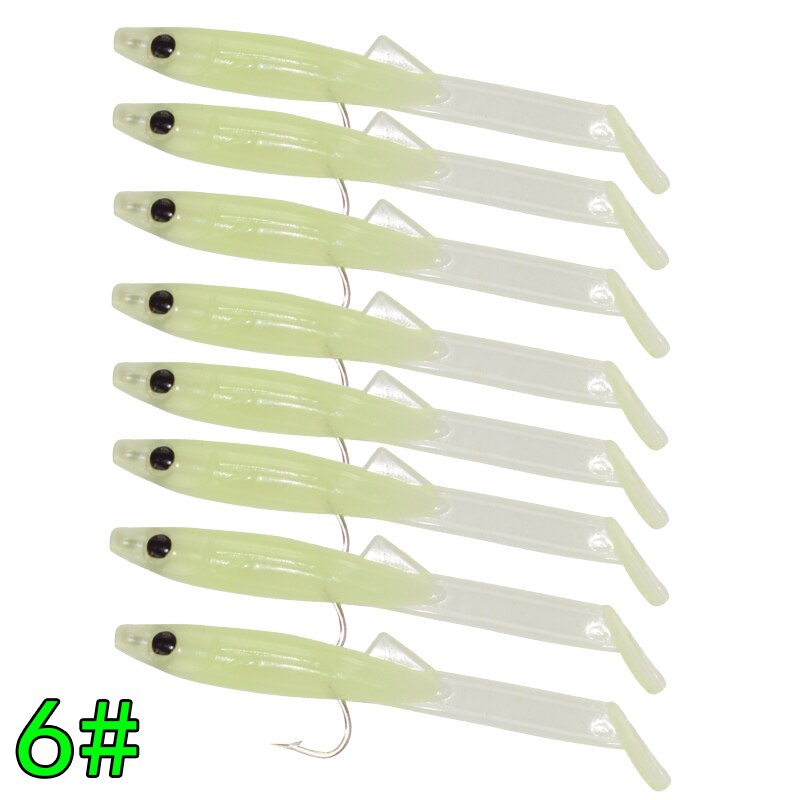 Artificial Afishlure Raglou 55mm 10ps Soft Lure Silicone Fishing Trolling Artificial Bait Spinning