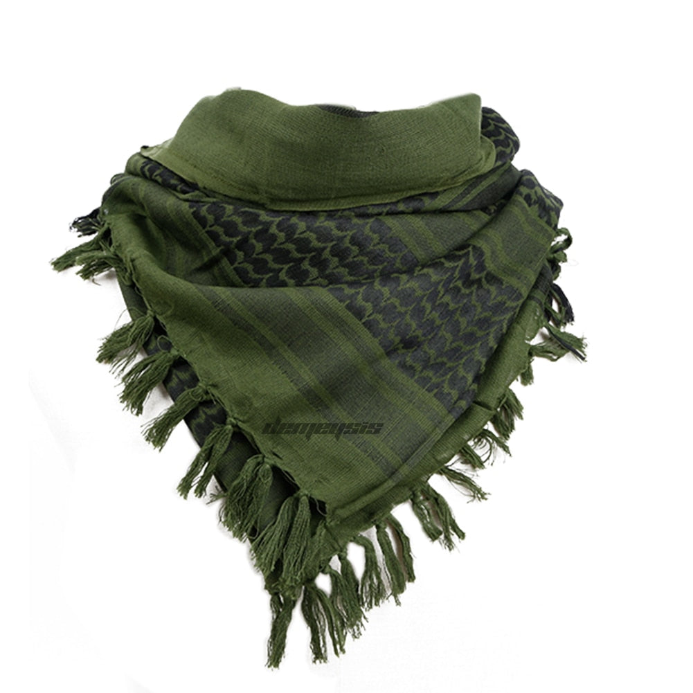 Scarves Military Arab Tactical Desert Scarf Army Shemagh with Tassel for Men Women