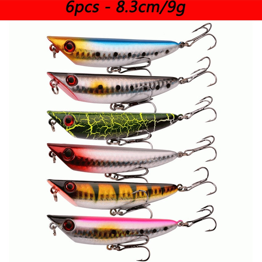 Laser Slow Mixed Minnow Fishing Lure Set Wobbler Crankbait Isca Artificial Hard