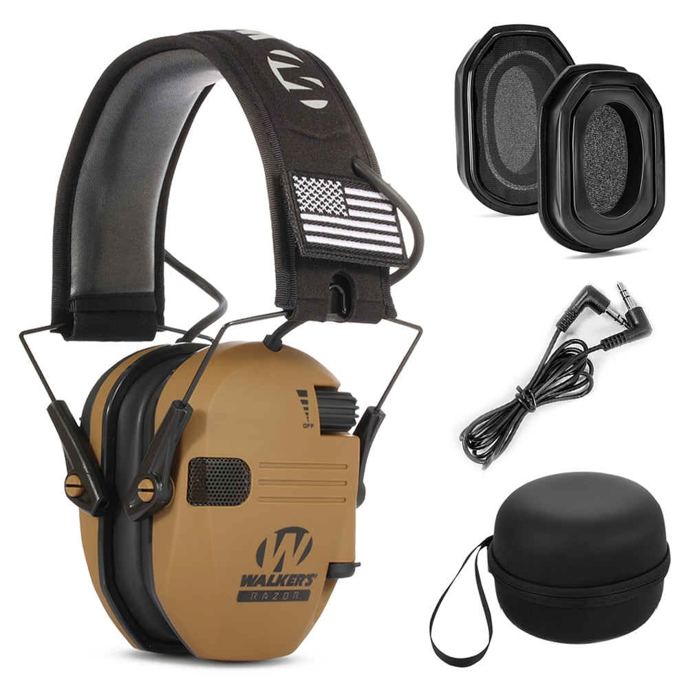 Ear Protection Safety Earmuffs Noise Reduction Slim Shooter Electronic Muffs Hearing