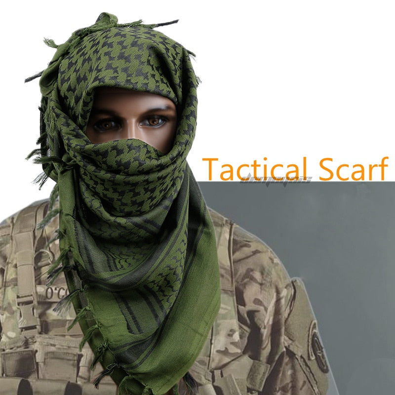 Scarves Military Arab Tactical Desert Scarf Army Shemagh with Tassel for Men Women