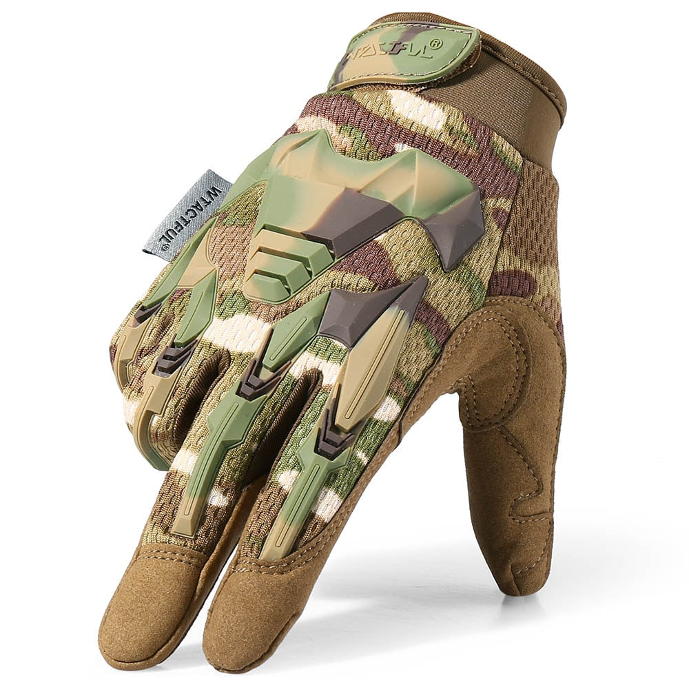 Glove Camo Army Military Combat Airsoft Bicycle Outdoor Hiking Shooting Paintball