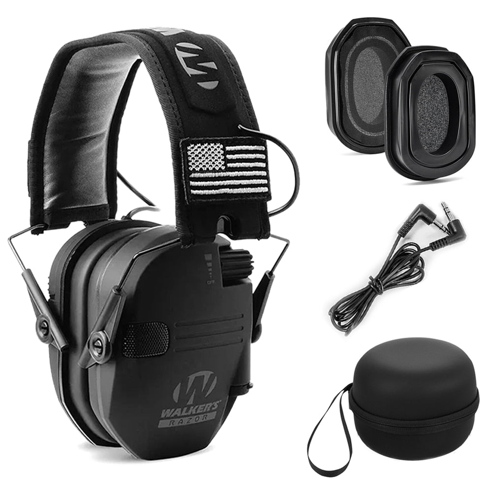 Ear Protection Safety Earmuffs Noise Reduction Slim Shooter Electronic Muffs Hearing