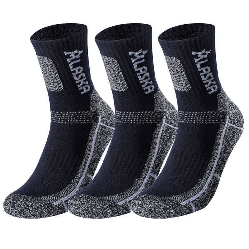 3 Pairs/Set Winter Professional Men&#39;s Sports Sock Outdoor Keep Warm Cycling Running