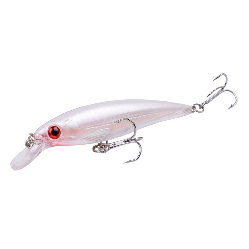 Laser Minnow Fishing Lure 11CM 13G pesca hooks fish wobbler tackle crankbait artificial