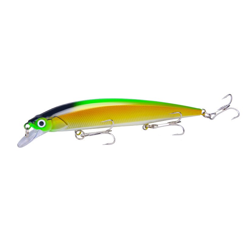 3D Bionic Minnow Fishing Lure Hard Bait with 3 Fishing Hooks Fishing Tackle Lure 3D