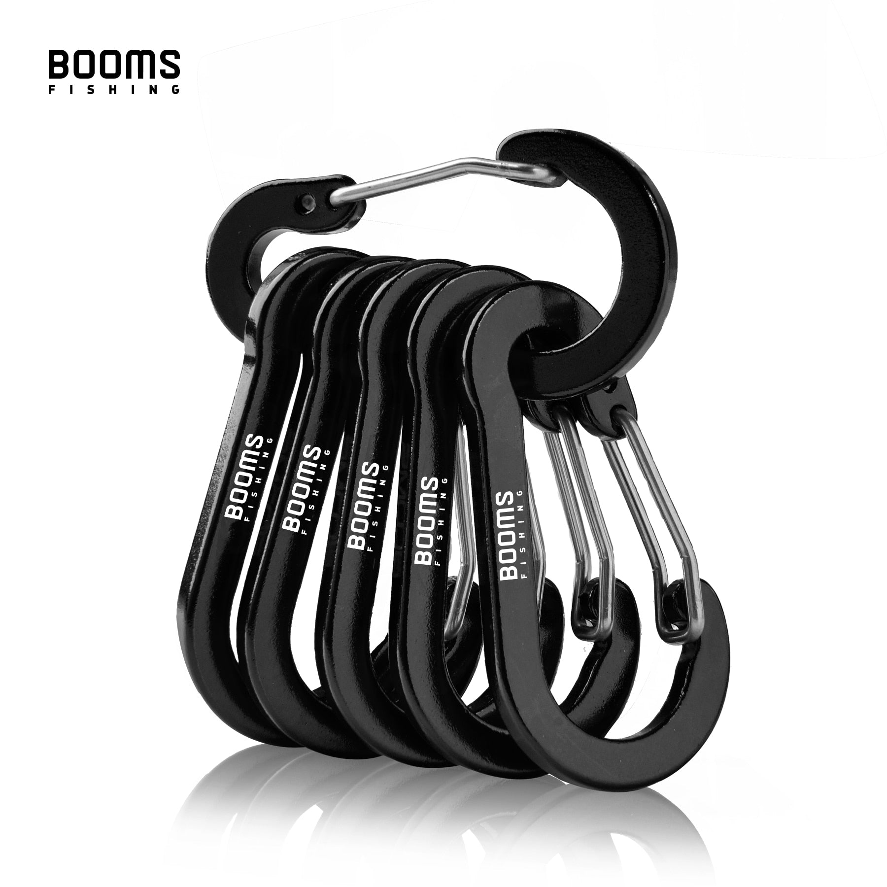 Steel Small Carabiner Clips Outdoor Camping  Multi Tool  Fishing Acessories 6pcs